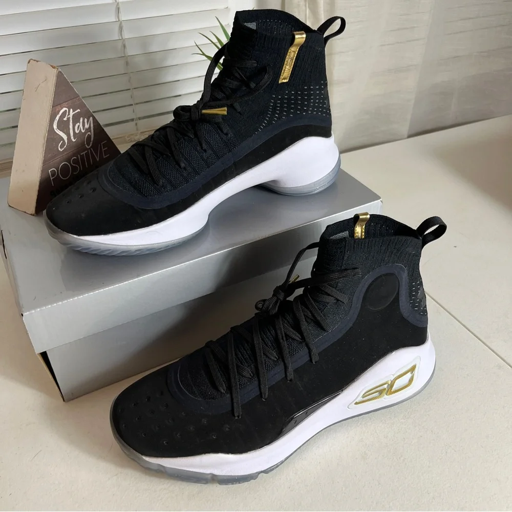 Under Armour Curry 4 “More Dimes” Basketball Shoes Men Size 10‎ 1298306-001 (c7)